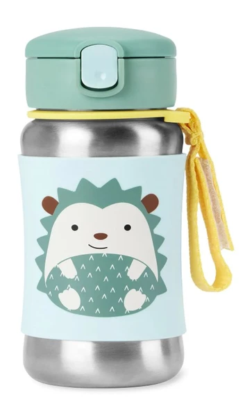 Skip Hop Zoo Pipetli Paslanmaz Çelik Suluk 350 ml Kirpi ürün görseli 1