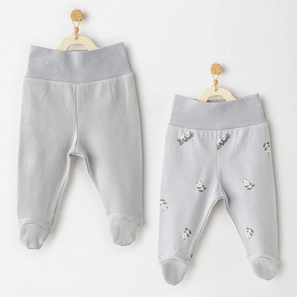 Andywawa AC26034 Keep Smiling 2'li Pantolon Grey ürün görseli 1