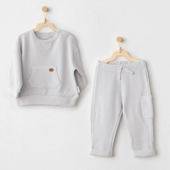 Andywawa AC26014 Mummy S Snuggle Saurus 2'li Takım Grey ürün görseli 1