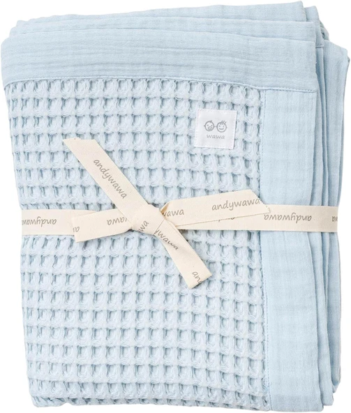 Andywawa AC25887 100x120 Pike Home Bebek Battaniye Blue ürün görseli 1