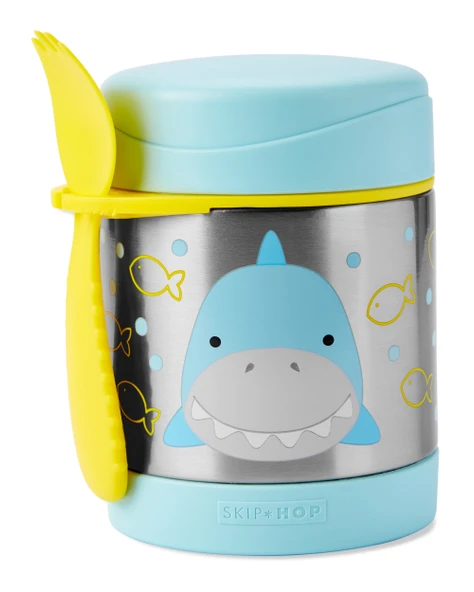 Skip Hop Zoo Paslanmaz Çelik Termos 325 ml Köpek Balığı ürün görseli 1