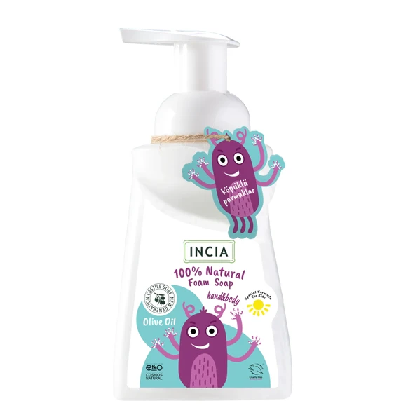 İncia Doğal Çocuklar İçin Zeytinyağlı Köpük Sabun 200 ml ürün görseli 1
