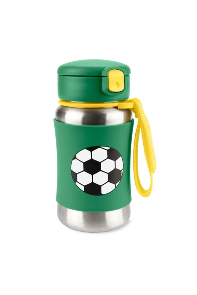 Skip Hop Zoo Pipetli Paslanmaz Çelik Suluk 350 ml Futbol ürün görseli 1