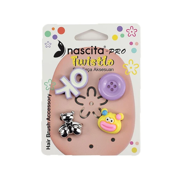 Nascita Twistlo Aksesuar Seti 4'Lü Pembe ürün görseli 1