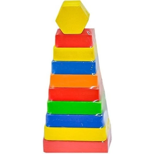 PlayWood Dikdörtgen Renkli Kule 393 - Resim 2