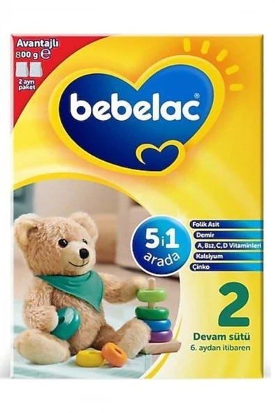 Bebelac Bebek Devam Sütü No2 800 Gr ürün görseli 1