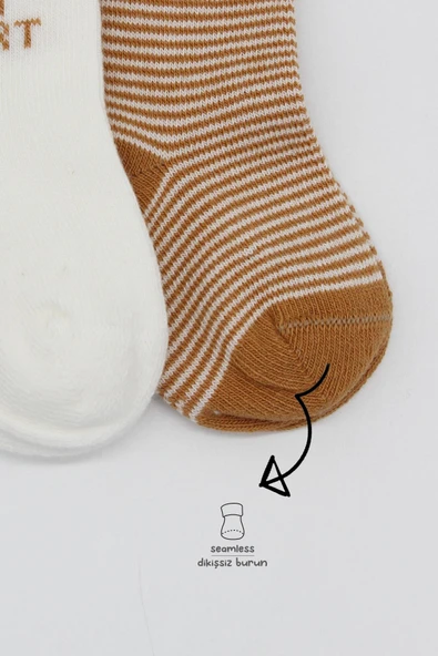 Bistyle 3'Lü Penye Soket Çorap 10110 Hardal - Resim 3
