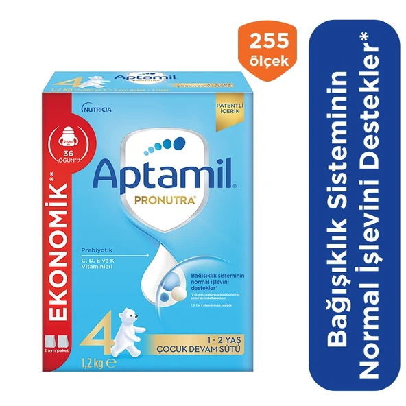 Aptamil Çocuk Devam Sütü Maması No4 1 Yaş+ 1200 Gr ürün görseli 1