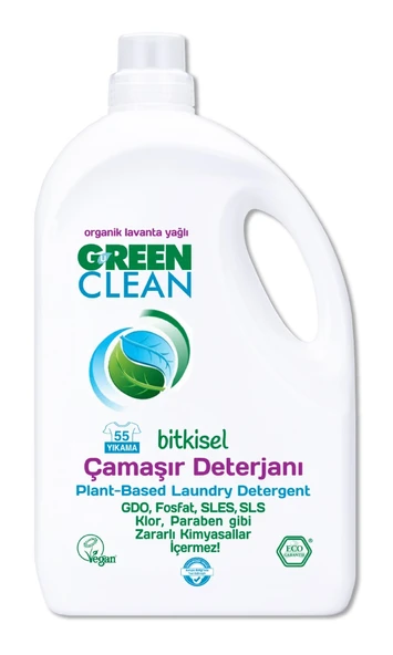 Green Clean Bitkisel Çamaşır Deterjanı 2750 ml (55 Yıkama) ürün görseli 1