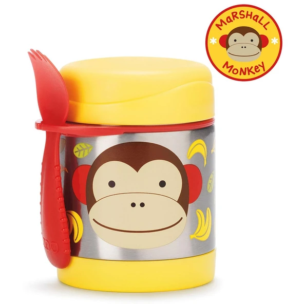 Skip Hop Zoo Paslanmaz Çelik Termos 325 ml Maymun ürün görseli 1