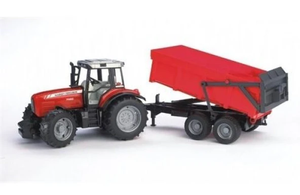 Bruder Massey Ferguson 7480 Traktör & Römork 02045 ürün görseli 1