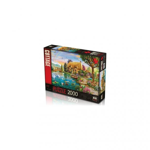 KS Games Puzzle 2000 Parça Lakesıde Cottage Puzzle Lisanslı Ürün ürün görseli 1
