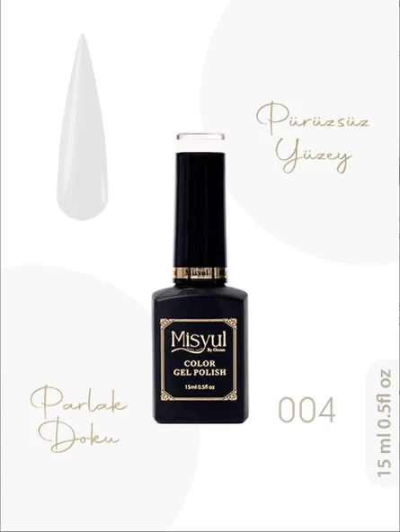Misyul UV Led Kalıcı Oje Nail Art 15 ml 004 MIS-3004 ürün görseli 1