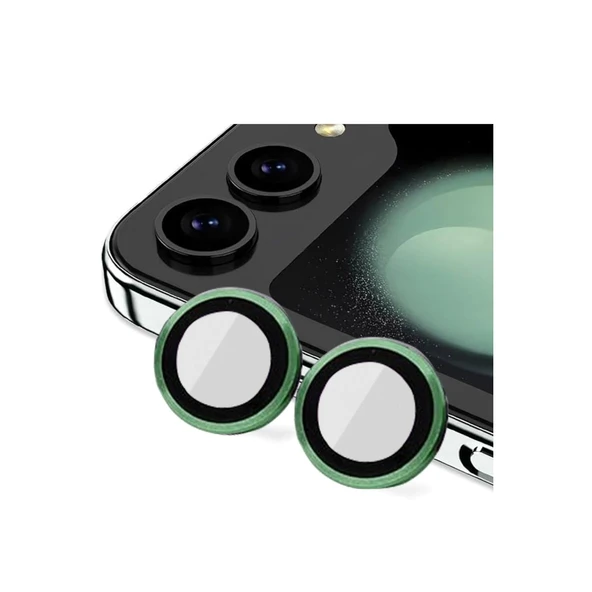 Samsung Galaxy Z Flip 5 Valdez Metal Kamera Lens - Koyu Yeşil ürün görseli 1