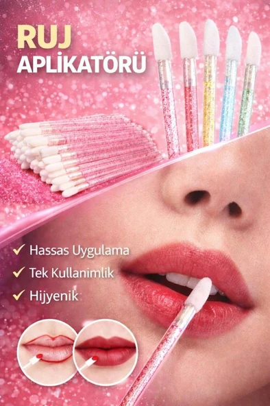 Ocean Dudak Fırçası Lipbrush Pembe 50'li Paket MIS-3841 ürün görseli 1
