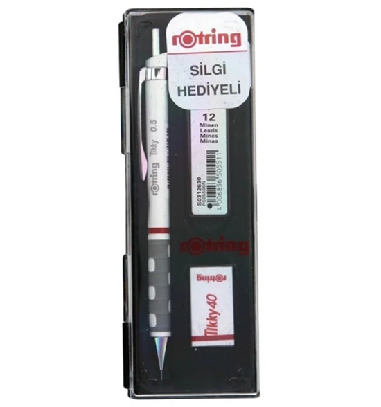 Rotring Tikky Versatil Kalem Min Silgi 3 lü Set 0,5 Mm Beyaz - Orjinal ürün görseli 1