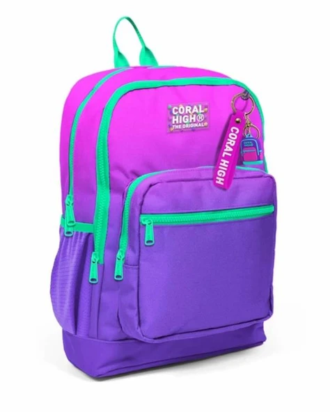 Coral High Pembe Mor Renk Geçişli Okul Çantası 23762 ürün görseli 1