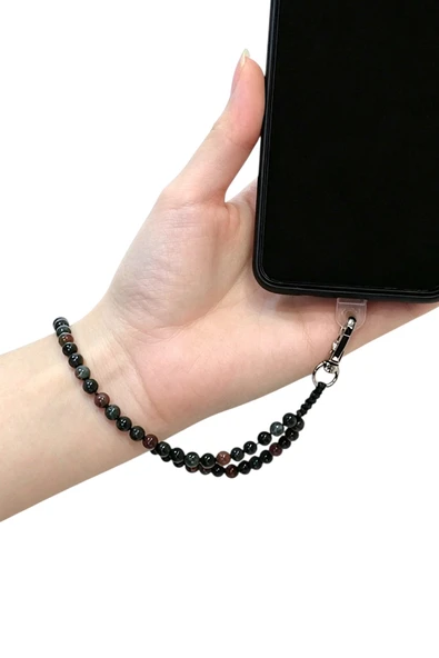 Telefon Bilek Askısı Kan Taşı Doğal Taş 463-1 ürün görseli 1