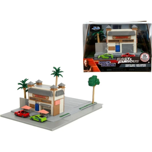 Hızlı ve Öfkeli Toretto's Cafe Nano Sahne Diaroma Modellemesi 349 ürün görseli 1
