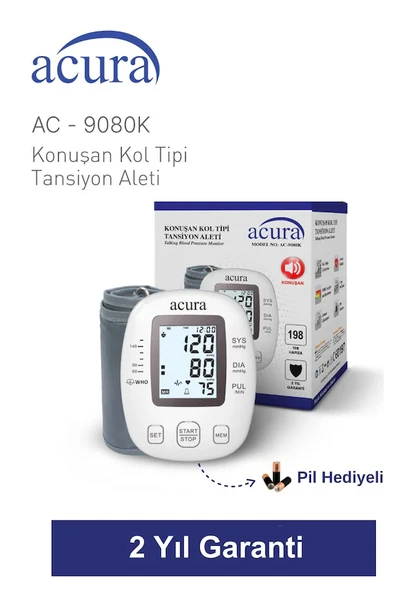 Türkçe Konuşan Koldan Tam Otomatik Dijital Tansiyon Aleti - Full Paket ürün görseli 1