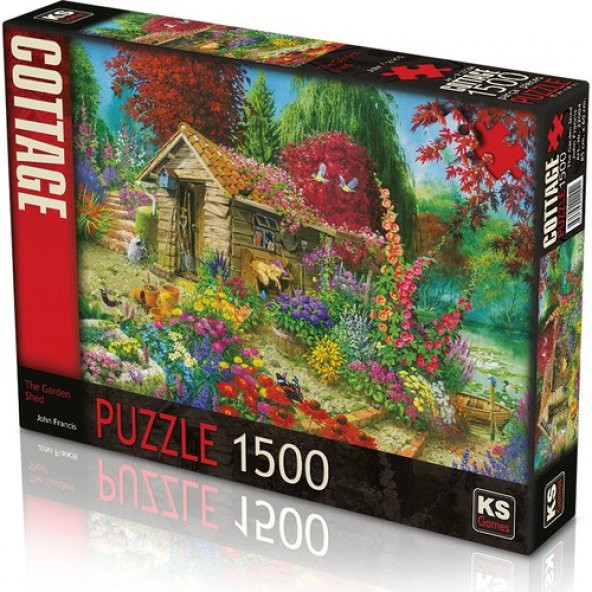 KS Games Puzzle 1500 Parça Garden Shed 22004 Lisanslı Ürün ürün görseli 1