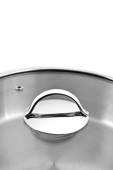 Nehir Silver Trend 18 cm Paslanmaz Çelik Derin Tencere - Resim 3