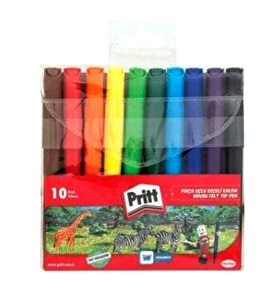 Pritt Keçeli Kalem Fırça Uçlu 10Lu ürün görseli 1