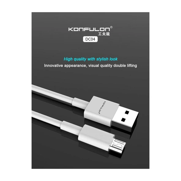 Dc04 Süper Hızlı Micro Usb Kablo 1m 2a - Resim 2