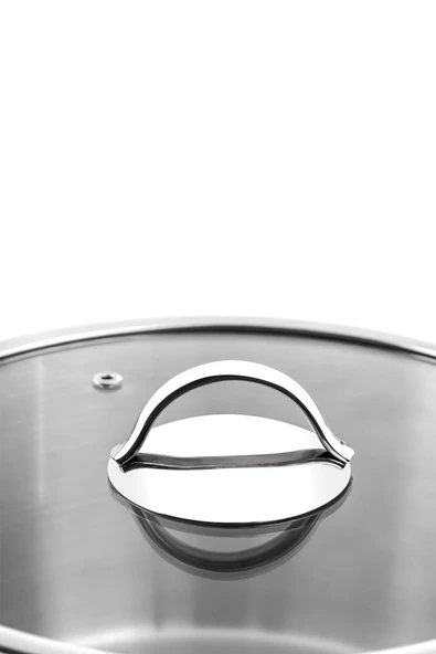 Nehir Silver Trend Derin Tencere 20 Cm - Resim 4