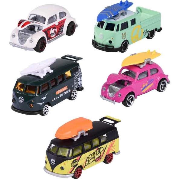 Oyuncak Volkswagen 5'li Araba Seti Giftpack - Resim 2