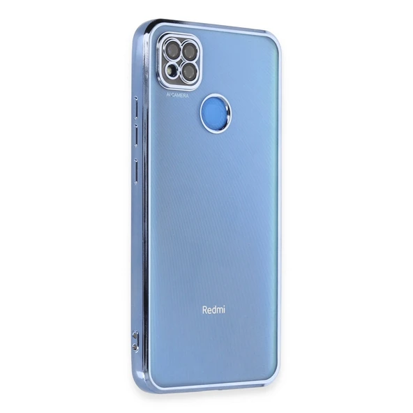 Xiaomi Redmi 9c Kılıf Razer Lensli Silikon - Açık Mavi ürün görseli 1