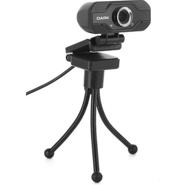 Dark WCAM11 1080P USB Web Kamera & Mini Tripod (1960x1280 Çözünürlük) Dahili Mikrofon ürün görseli 1