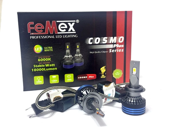 Renault Megane 4 Araçlar için Led Xenon Kısa Far Aydınlatma Ampulu FEMEX Cosmo Plus H7 Far Tutucu ürün görseli 1