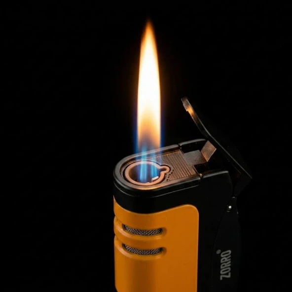 Zorro Tek Torch Sarı Puro Çakmağı - Resim 5