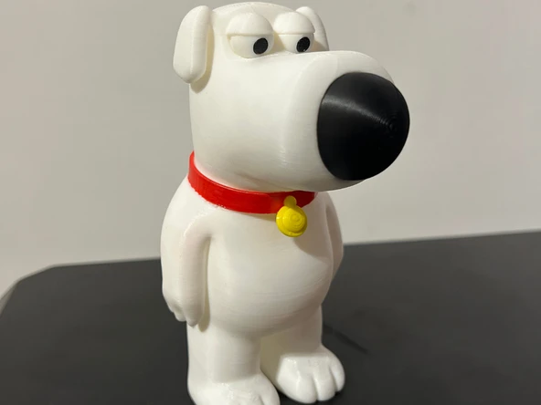 Brian Griffin Figürü - 3D Yazıcı Family Guy Koleksiyonu - Entelektüel Köpek Biblosu ürün görseli 1