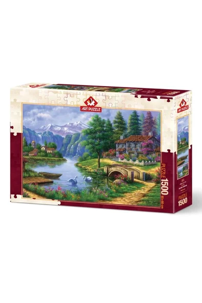 Art Puzzle Göl Köy - 1500 Parça 5371 ürün görseli 1