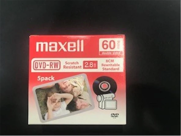 Maxell Dvd-rw 2.8gb 8cm Rewritable Standar Kamera Dvd ürün görseli 1