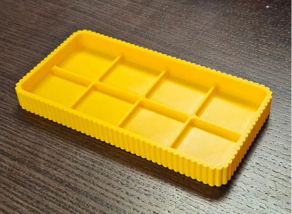 Çok Bölmeli Organizer Tepsi – 3D Baskı Masa & Çekmece Düzenleyici (Multi Compartment Tray) ürün görseli 1