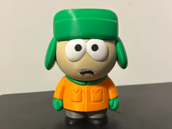 Kyle Broflovski Figürü - 3D Yazıcı South Park Biblo - Yeşil Şapkalı Koleksiyon Figürü ürün görseli 1