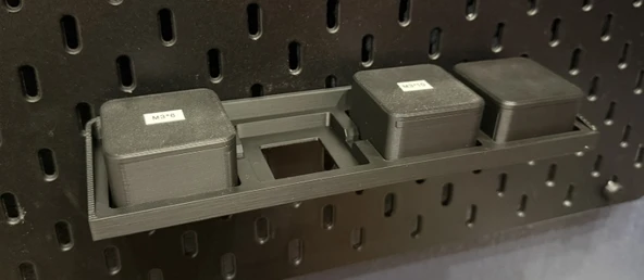IKEA Skadis Uyumlu Modüler Atölye Düzenleyici - 3D Yazıcı Özel Tasarım Vida ve Somun Saklama Kutusu Seti ürün görseli 1