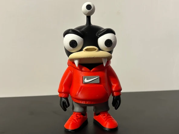 Nibbler Figürü - 3D Yazıcı Futurama Biblo - Nike Hoodie li Modern Tasarım ürün görseli 1