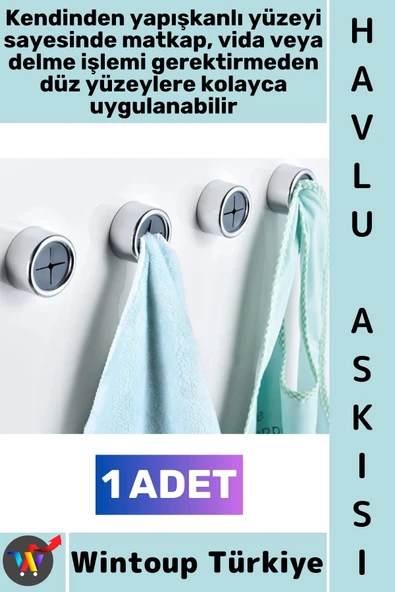 #Askı Montajsız Kendinden Yapışkanlı Kaydırmaz Mutfak Banyo Balkon Bez Lif Küçük Aksesuar Krom Kaplama Şık Estetik Prati ürün görseli 1