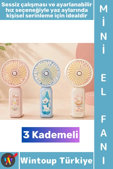 #Vantilatör Kompakt Mini Çanta Boy Gündelik Seyahat Tipi Taşınabilir Hafif Sessiz Çalışma Ev Ofis Yaz Serinleme Şık Sevi ürün görseli 1