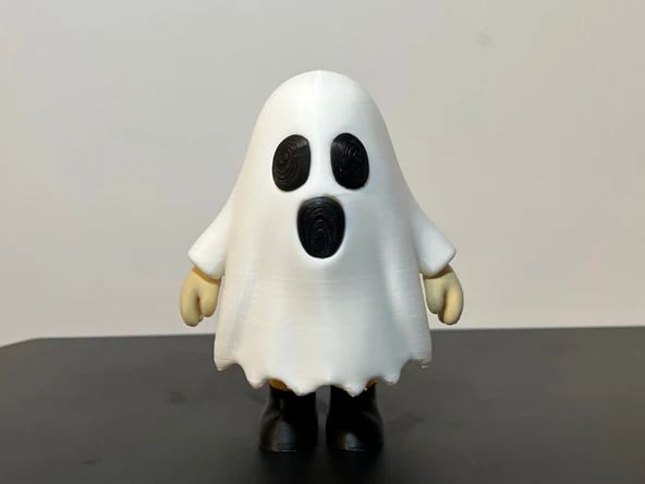 Sevimli Hayalet Figürü - 3D Yazıcı Tasarım Klasik Ghost Biblo - Dekoratif Hayalet ürün görseli 1