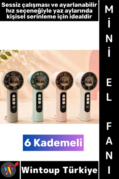 #Vantilatör Kompakt Mini Çanta Boy Gündelik Seyahat Tipi Taşınabilir Hafif Sessiz Çalışma Ev Ofis Yaz Serinleme Şık Güçl ürün görseli 1