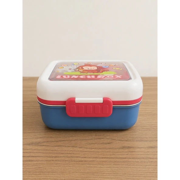 VGN-6141 Paslanmaz Çelik Luncbox 600 ml Mavi - Resim 2
