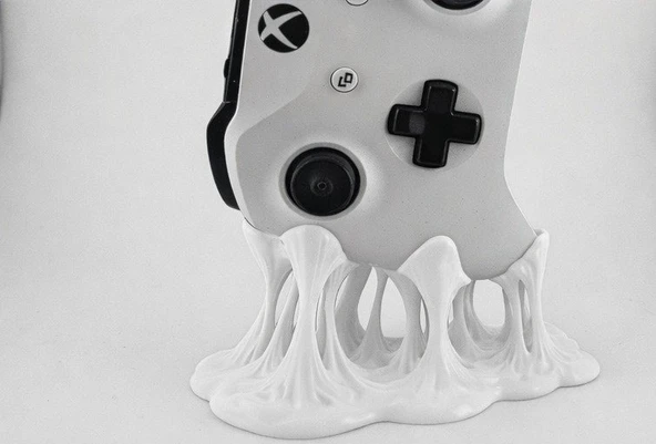 Erimiş Efektli Xbox Oyun Kolu Standı - 3D Tasarım Dekoratif Gamepad Tutucu ve Sergileme Ünitesi ürün görseli 1