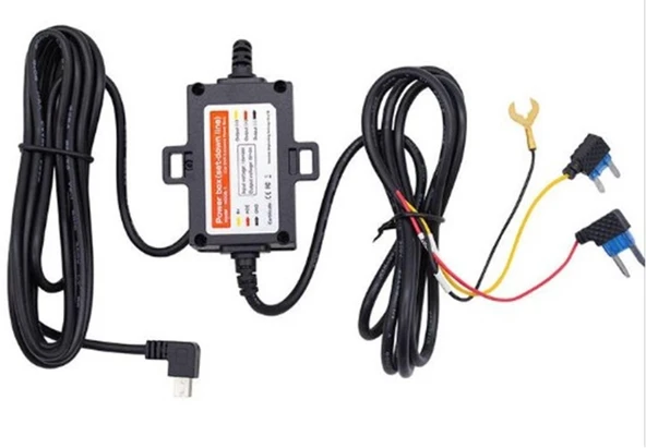 Hikvision AE-DF7351(MINI-K2)Güç Kablosu Araç İçi Kamerası Giriş Hattı 1,3 m, çıkış hattı 2,1 m kablo ürün görseli 1