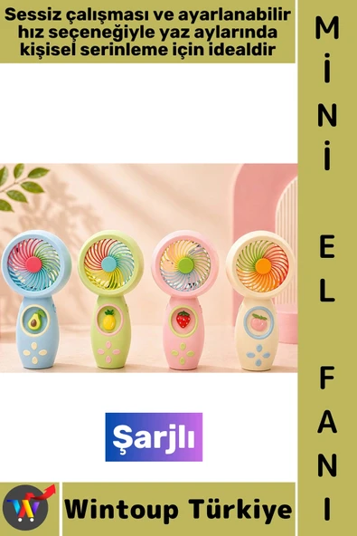 #Vantilatör Gündelik Mini Çanta Boy Seyahat Tipi Kompakt Taşınabilir Hafif Sessiz Çalışma Ev Ofis Yaz Serinleme Şık Sevi ürün görseli 1