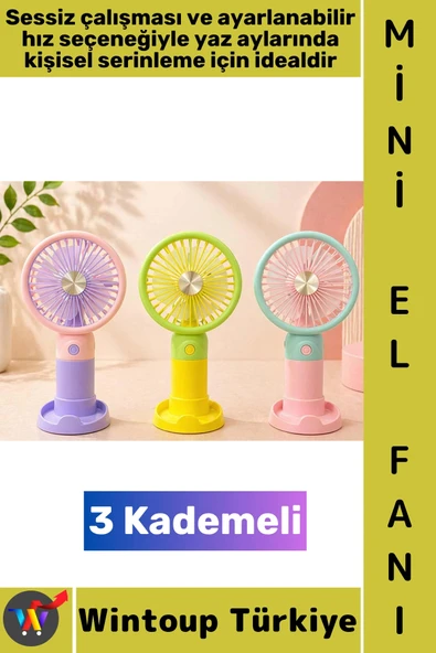 #Vantilatör Kompakt Mini Çanta Boy Gündelik Seyahat Tipi Taşınabilir Hafif Sessiz Çalışma Ev Ofis Yaz Serinleme Şık Tasa ürün görseli 1